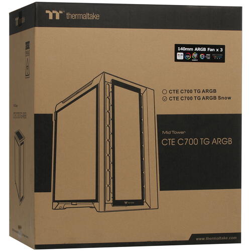 Купить Корпус Thermaltake CTE C700 TG ARGB Snow  5425631. Характеристики, отзывы и цены в Донецке