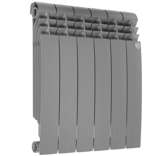 Купить Радиатор биметаллический Royal Thermo BiLiner BM 500/S/06 6 шт-секционный серебристый  4789591. Характеристики, отзывы и цены в Донецке
