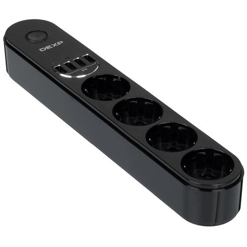 Купить Сетевой фильтр DEXP Home&Office H003OB черный  5404439. Характеристики, отзывы и цены в Донецке