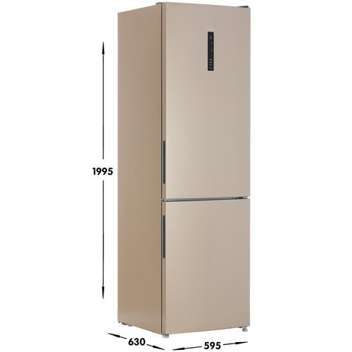 Купить Холодильник с морозильником   Haier CEF537AGG золотистый  4746822. Характеристики, отзывы и цены в Донецке