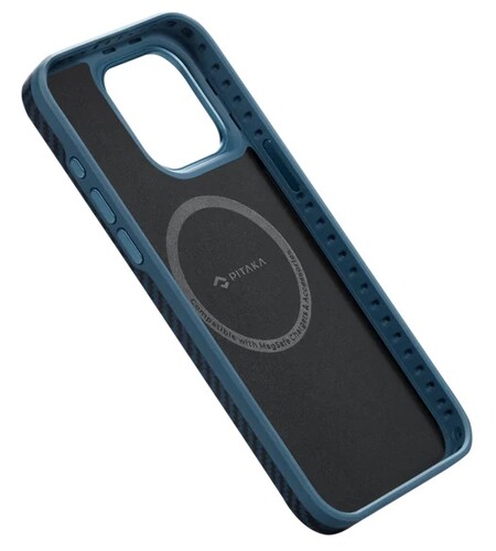 Купить Накладка  Pitaka MagEZ Case Pro 4 для Apple iPhone 15 Pro Max синий/серый  5480703. Характеристики, отзывы и цены в Донецке