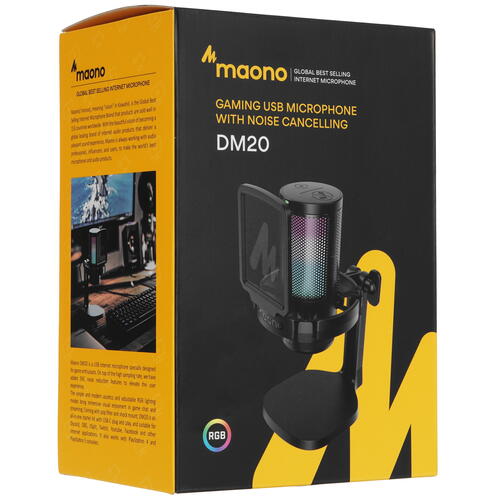 Купить Микрофон Maono DGM20 черный  5415138. Характеристики, отзывы и цены в Донецке