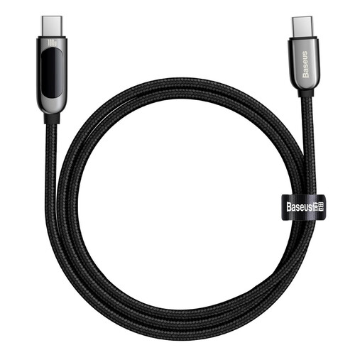 Купить Кабель круглый Baseus USB Type-C - USB Type-C черный 2 м  5627763. Характеристики, отзывы и цены в Донецке