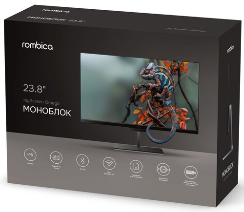 Купить 23.8" Моноблок Rombica myScreen Omega  5482560. Характеристики, отзывы и цены в Донецке
