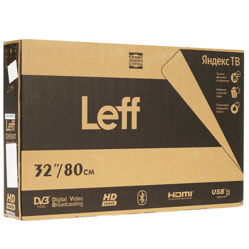 Купить 31.5" (80 см) Телевизор Leff 32H550T черный  9225893. Характеристики, отзывы и цены в Донецке