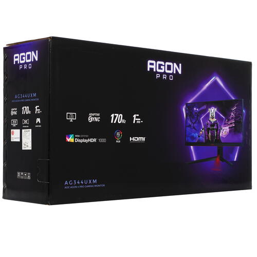 Купить 34" Монитор AOC AGON PRO AG344UXM черный  5031759. Характеристики, отзывы и цены в Донецке