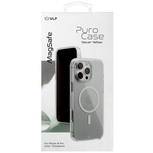 Купить Накладка  VLP Puro Case MagSafe для Apple iPhone 16 Pro прозрачный  5487076. Характеристики, отзывы и цены в Донецке