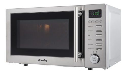 Купить Микроволновая печь Domfy DSS-MW301 серебристый  9150685. Характеристики, отзывы и цены в Донецке