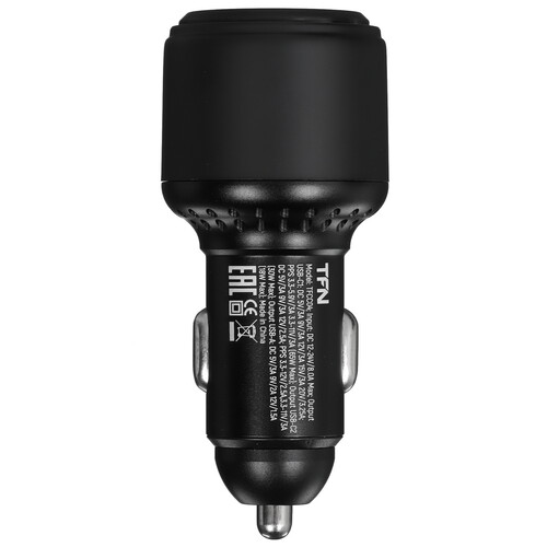 Купить Автомобильное ЗУ TFN C+C+A QC/PD 95W черный  5472996. Характеристики, отзывы и цены в Донецке