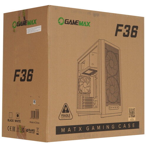 Купить Корпус GameMax F36 WH  9171019. Характеристики, отзывы и цены в Донецке