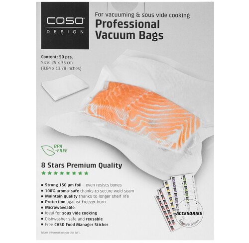 Купить Пакеты для вакуумного упаковщика CASO VC 25*35  9297244. Характеристики, отзывы и цены в Донецке