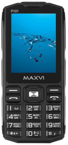 Купить Сотовый телефон Maxvi P101 черный/серебристый  5436507. Характеристики, отзывы и цены в Донецке