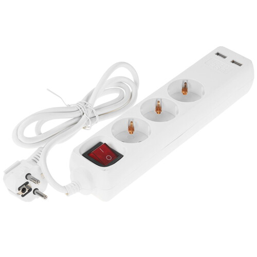 Купить Удлинитель TDM ELECTRIC SQ1303-0303 белый  9277102. Характеристики, отзывы и цены в Донецке