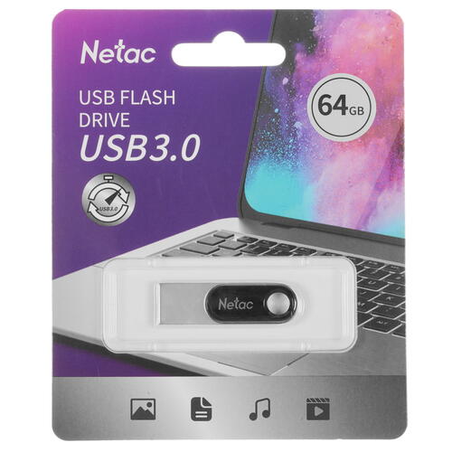 Купить Память USB Flash 64 ГБ Netac U278 [NT03U278N-064G-30PN]  4869769. Характеристики, отзывы и цены в Донецке