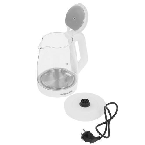 Купить Электрочайник WILLMARK WEK-1823G белый  9269579. Характеристики, отзывы и цены в Донецке