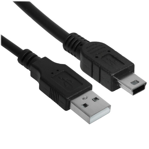 Купить Кабель круглый Telecom mini USB - USB 2.0 Type-A черный 1 м  5471462. Характеристики, отзывы и цены в Донецке