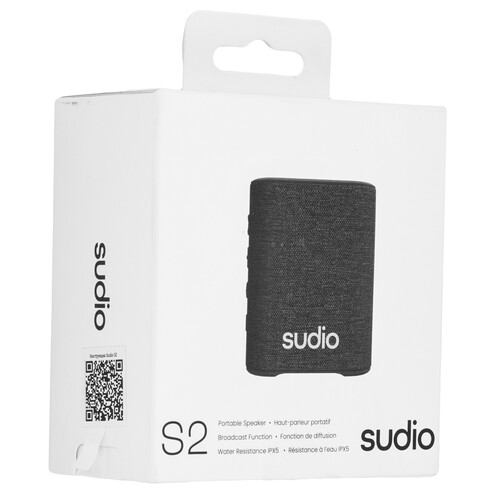 Купить Портативная колонка Sudio S2, черный  9047172. Характеристики, отзывы и цены в Донецке