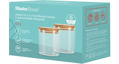 Купить Набор банок для хранения Master House Тауэр 75712  9182076. Характеристики, отзывы и цены в Донецке