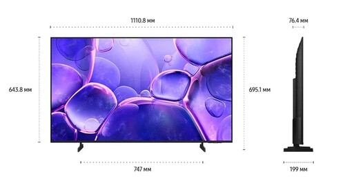 Купить 50" (125 см) Телевизор Samsung UE50U8000FUXRU черный  5622898. Характеристики, отзывы и цены в Донецке