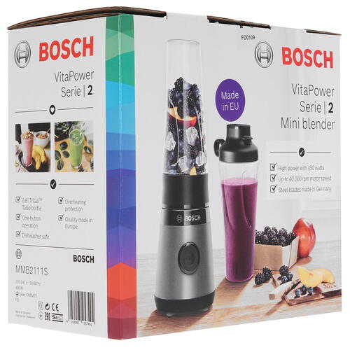 Купить Блендер стационарный Bosch VitaPower Serie | 2 MMB2111S черный  5346538. Характеристики, отзывы и цены в Донецке