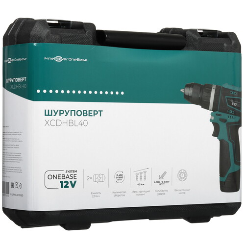 Купить Дрель-шуруповерт FinePower OneBase XCDHBL40 OneBase12  9171092. Характеристики, отзывы и цены в Донецке
