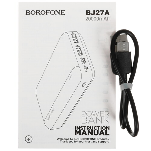 Купить Портативный аккумулятор Borofone BJ27A черный  5603877. Характеристики, отзывы и цены в Донецке