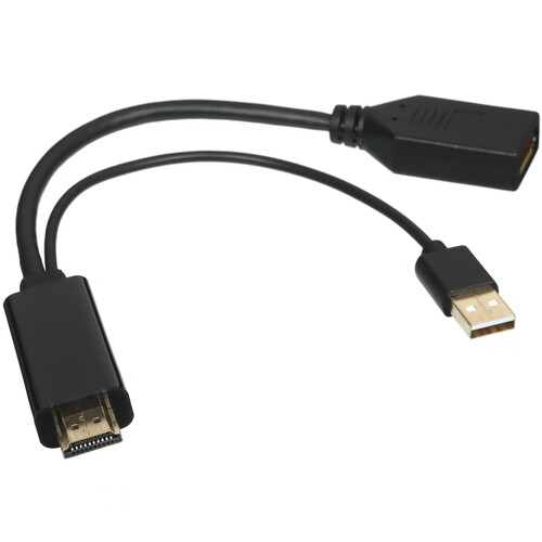 Купить Переходник однонаправленный VCOM HDMI - DisplayPort, 0.15 м  5471559. Характеристики, отзывы и цены в Донецке