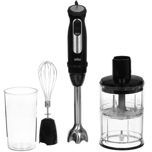 Купить Блендер погружной BRAUN MQ 55254 MBK черный  5485256. Характеристики, отзывы и цены в Донецке