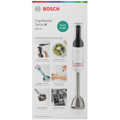 Купить Блендер погружной Bosch MSM4W421 белый  9136604. Характеристики, отзывы и цены в Донецке