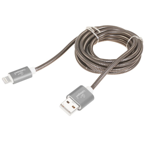Купить Кабель круглый Cablexpert Lightning 8-pin - USB 2.0 Type-A серый 1.8 м  5314579. Характеристики, отзывы и цены в Донецке