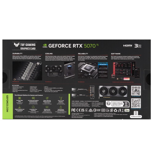 Купить Видеокарта ASUS GeForce RTX 5070 Ti TUF Gaming OC Edition  5613384. Характеристики, отзывы и цены в Донецке