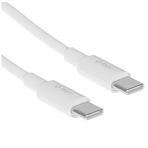 Купить Кабель круглый TTEC USB Type-C - USB Type-C белый 1.2 м  9202646. Характеристики, отзывы и цены в Донецке