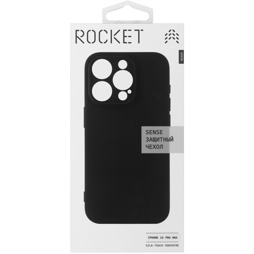 Купить Накладка  Rocket Sense для Apple iPhone 15 Pro Max черный  5464450. Характеристики, отзывы и цены в Донецке