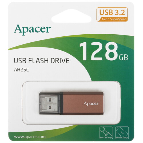 Купить Память USB Flash 128 ГБ Apacer AH25C [AP128GAH25CJ-1]  5634542. Характеристики, отзывы и цены в Донецке