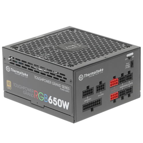 Купить Блок питания Thermaltake Toughpower Grand RGB Sync Edition 650W [PS-TPG-0650FPCGEU-S] черный  1298082. Характеристики, отзывы и цены в Донецке