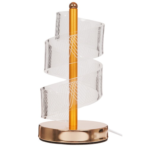 Купить Настольный светильник RISALUX Спираль золотистый  9176756. Характеристики, отзывы и цены в Донецке