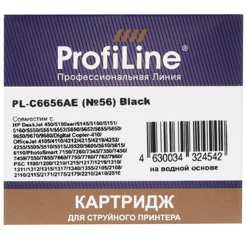 Купить Картридж ProfiLine PL-C6656A (№56) черный  9129056. Характеристики, отзывы и цены в Донецке