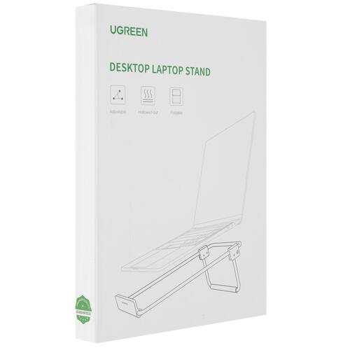 Купить Подставка для ноутбука Ugreen Adjustable Laptop Desk Stand серебристый  5053157. Характеристики, отзывы и цены в Донецке