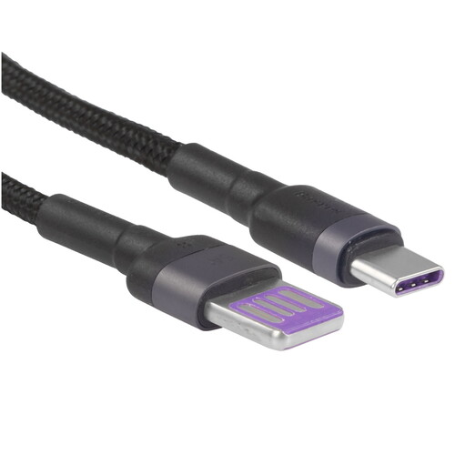 Купить Кабель круглый Baseus USB Type-C - USB 2.0 Type-A черный 1 м  9167108. Характеристики, отзывы и цены в Донецке