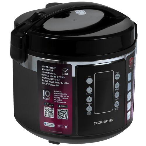 Купить Мультиварка Polaris PMC 0528 Wi-FI IQ Home черный  5330078. Характеристики, отзывы и цены в Донецке
