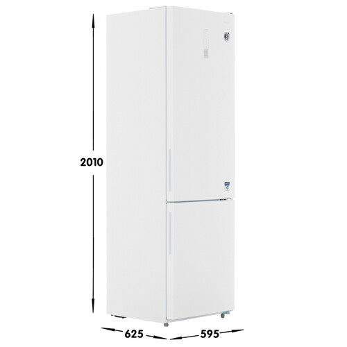 Купить Холодильник с морозильником   DEXP B4-34AMA белый  9263056. Характеристики, отзывы и цены в Донецке