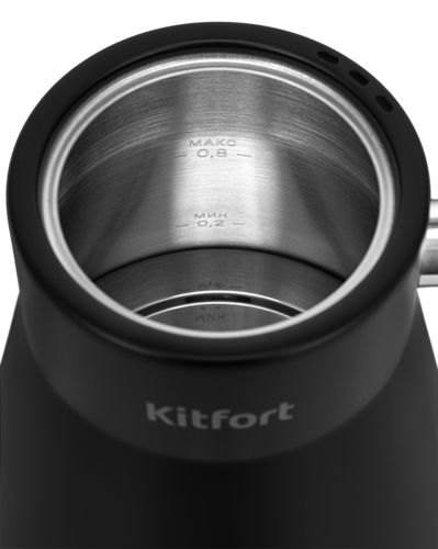 Купить Электрочайник для кофе Kitfort КТ-6760 черный  9242927. Характеристики, отзывы и цены в Донецке