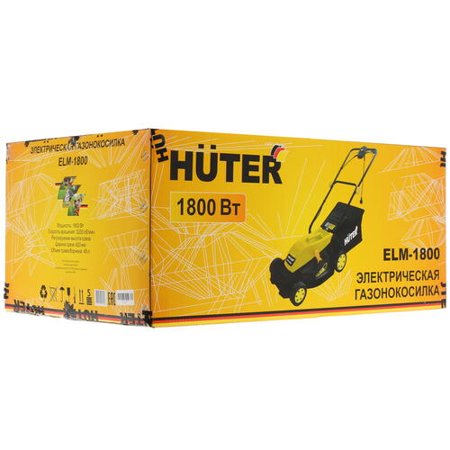 Купить Электрическая газонокосилка Huter ELM-1800T  1021941. Характеристики, отзывы и цены в Донецке
