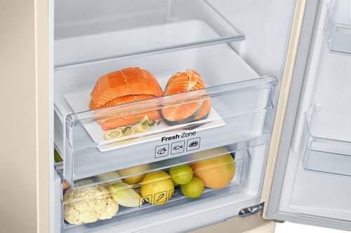 Купить Холодильник с морозильником   Samsung RB37A5491EL/WT бежевый  5321069. Характеристики, отзывы и цены в Донецке