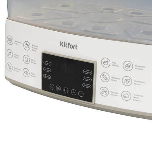 Купить Пароварка Kitfort КТ-6431 белый  9225847. Характеристики, отзывы и цены в Донецке