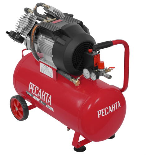 Купить Компрессор поршневой масляный Ресанта КП-50/400М  9944763. Характеристики, отзывы и цены в Донецке
