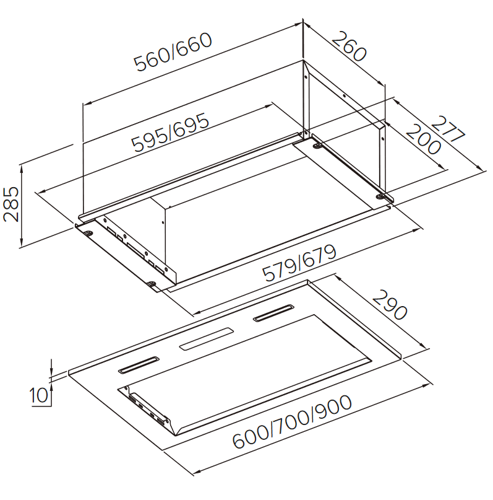 Купить Вытяжка полновстраиваемая Haier HVX-BI972X серебристый  9953898. Характеристики, отзывы и цены в Донецке