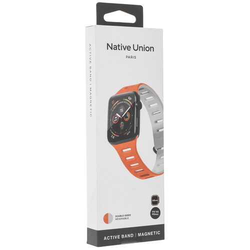 Купить Ремешок Native Union для Apple Watch 42/ 44/ 45/ 49mm оранжевый/серый  9240548. Характеристики, отзывы и цены в Донецке