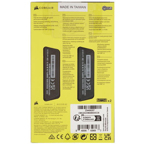 Купить Оперативная память Corsair Vengeance [CMK32GX5M2B6000C36] 32 ГБ  9939479. Характеристики, отзывы и цены в Донецке