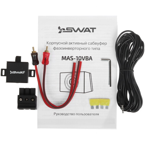 Купить Автосабвуфер активный SWAT MAS-10VBA  5486358. Характеристики, отзывы и цены в Донецке